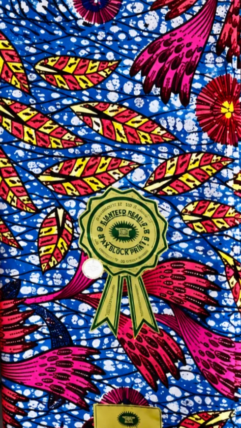 Blue & Green Grand Super-Wax fabric