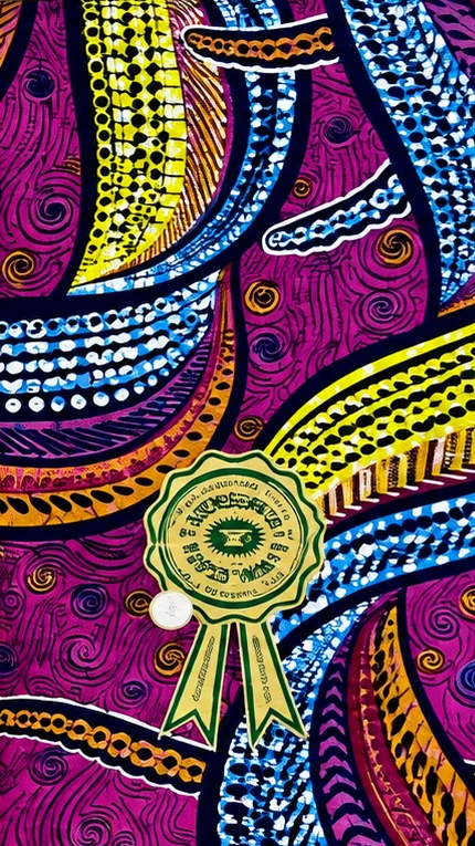 Orange & Yellow Grand Super-Wax fabric